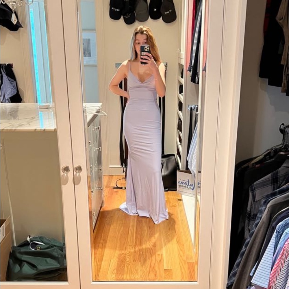 Nordstrom light purple prom dress